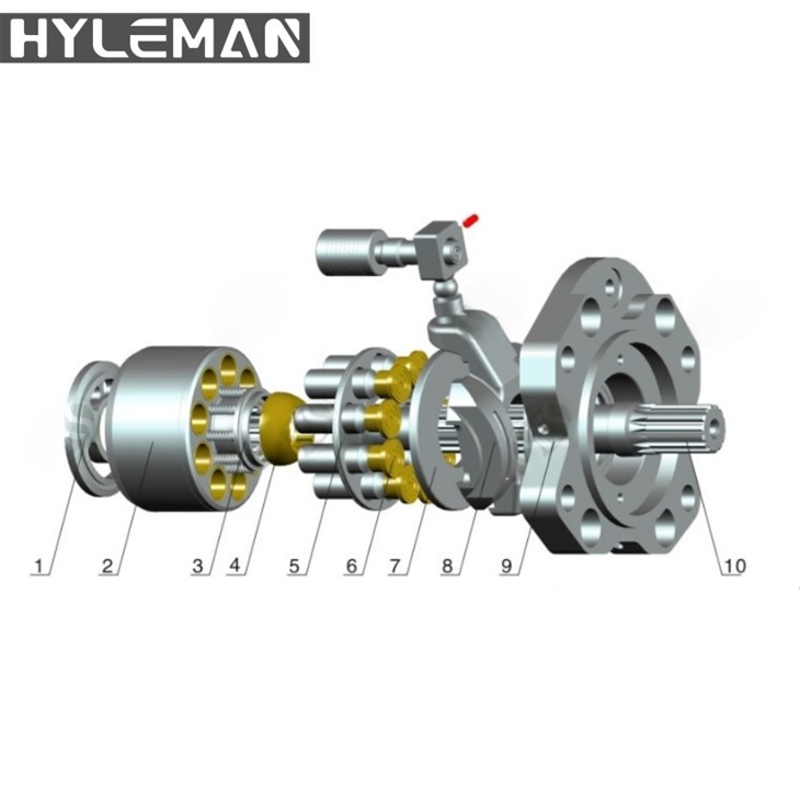 K3V63DT-180DT/280/G280/G180/K5V80-200 Ekskavaator Kawasaki hüdraulilised pumba osad